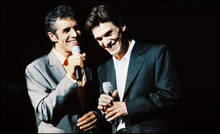 Marc Lavoine et Julien Clerc en 1996 sur scène