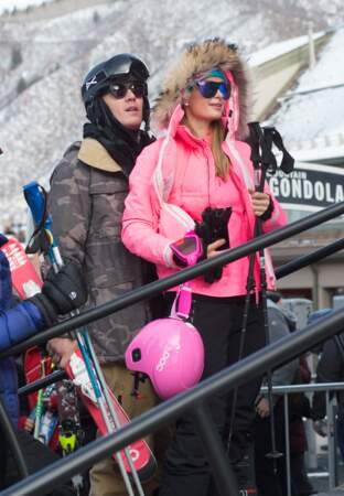 Exclusif - Paris Hilton et son compagnon Chris Zylka vont faire du ski à Aspen