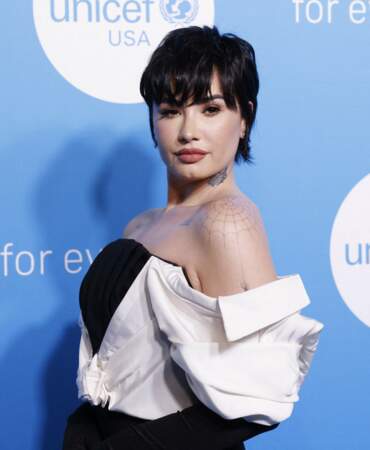 Demi Lovato au Gala de l'UNICEF à New York, le 29 novembre 2022.