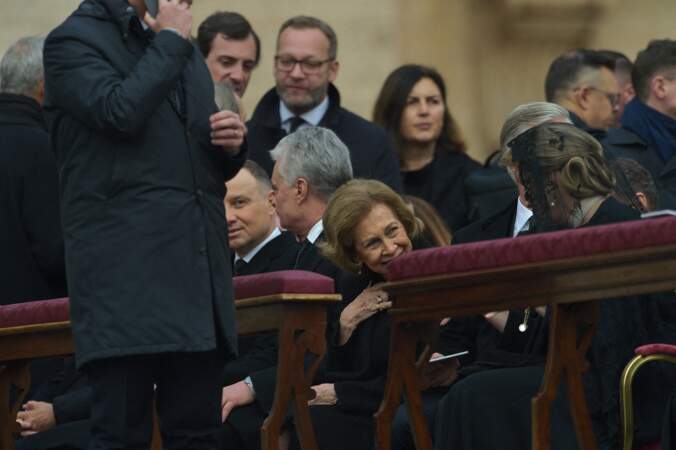 Sofia d'Espagne était au premier rang lors des obsèques de Benoit XVI au Vatican,  ce 5 janvier