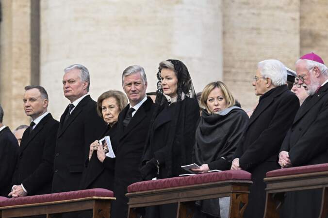 Plusieurs têtes couronnées ont assisté aux obsèques de Benoit XVI aux côtés de Giorgia Meloni, présidente du Conseil des ministres d'Italie, au Vatican,  ce 5 janvier