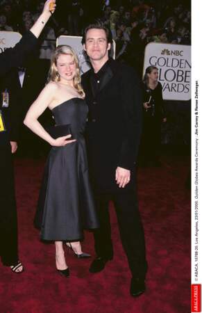 Jim Carrey et Renee Zellweger aux Golden Globes en 2000