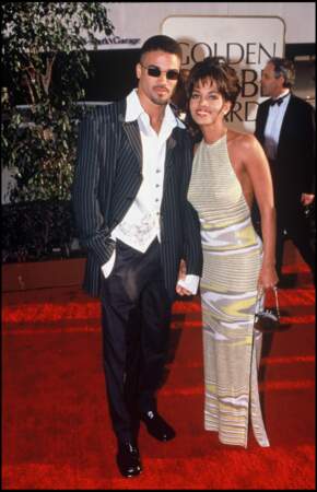 Shemar Moore et Halle Berry aux Golden Globes en 1997.