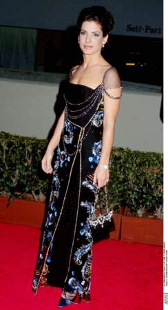 Sandra Bullock aux Golden Globes en 1998.