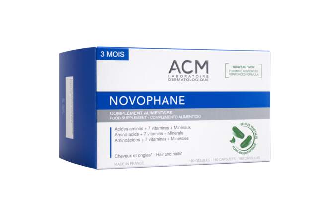 Compléments Novophane, laboratoire ACM, 180 gélules, 29,90€