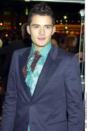 Orlando Bloom en 2001, âgé de 24 ans, lors de la première du film 'Le seigneur des anneaux', à Londres