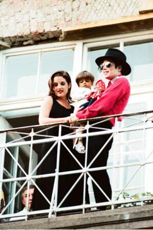 Lisa Marie Presley et Michael Jackson à Budapest en Hongrie, en aout 1994.