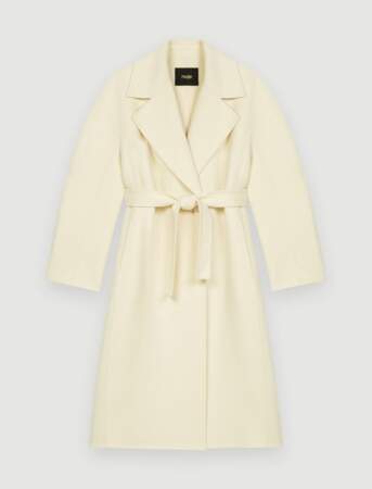 Manteau en double face texturé, Maje, 374,5€ (au lieu de 535€)