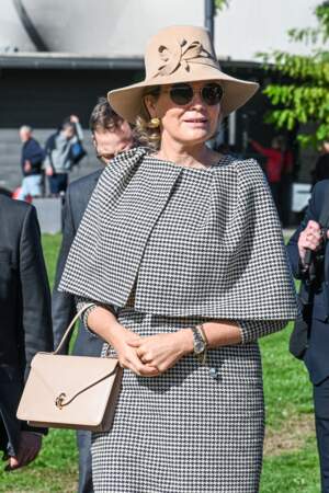 La reine Mathilde de Belgique en Allemagne le 6 octobre 2022