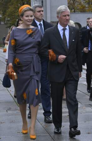 Le roi Philippe et la reine Mathilde de Belgique en Lituanie, le 26 octobre 2022