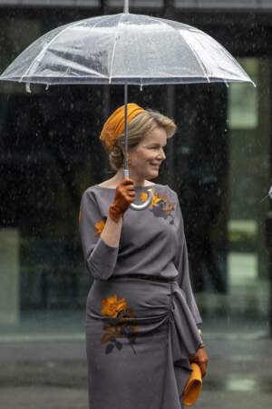 La reine Mathilde de Belgique au Luxembourg le 16 octobre 2019