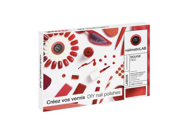 Kit DIY Vernis à ongles rouges, Nailmatic, 49€
