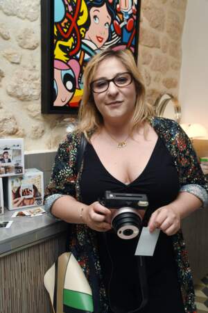 Marilou Berry en mai 2018 lors de la soirée de lancement de l'appareil Fujifilm à l'Instax Square House à Paris