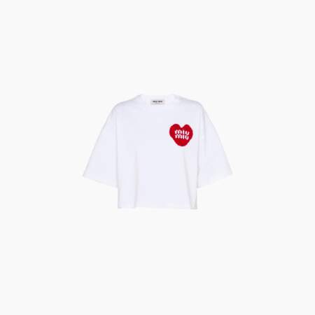 T-shirt court en coton, Miu Miu, 650€