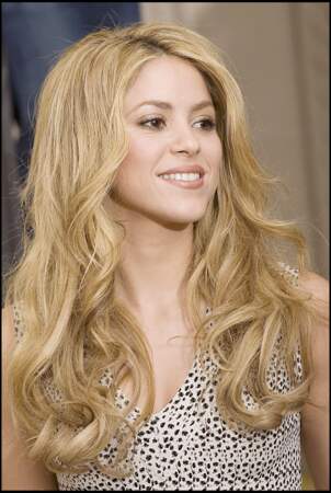 Shakira et des boucles toujours travaillées