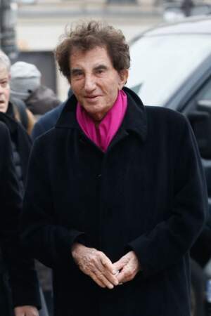 L'ancien ministre Jack Lang venu rendre hommage à Philippe Tesson, mort le 1er février 2023, à l'église Saint-Germain des-Prés, à Paris, le 10 février 2023. 