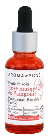 Huile de soin rose musquée de Patagonie bio, Aroma-Zone, 8,30€ les 30ml en boutique et sur aroma-zone.com