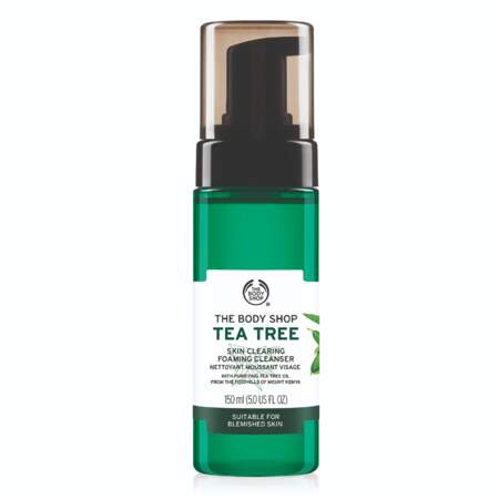 Nettoyant Moussant Purifiant Visage Tea Tree, The Body Shop, 9 € sur thebodyshop.com