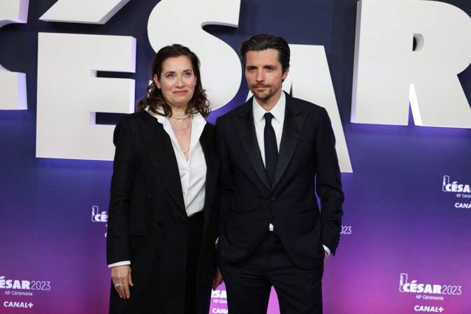 Emmanuelle Devos et Raphaël Personnaz assiste à la 48ème cérémonie des César à l'Olympia, le 24 février 2023