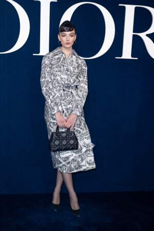 Deva Cassel en front row du défilé Dior, le 28 février 2023 - prêt-à-porter automne-hiver 2023/2024