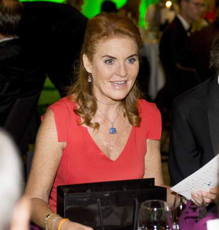 Sarah Ferguson, duchesse d'York, assiste au dîner de gala "Elephant Ball 2016" à Göteborg, ordonné par la fondation de la duchesse "The Perfect World", à l'hôtel Clarion à Göteborg, le 15 septembre 2016