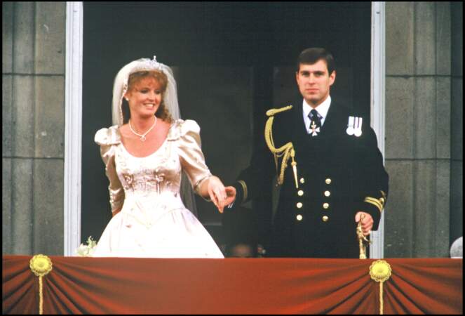 Sarah Ferguson, le jour de son mariage avec le prince Andrew, le 23 juillet 1986