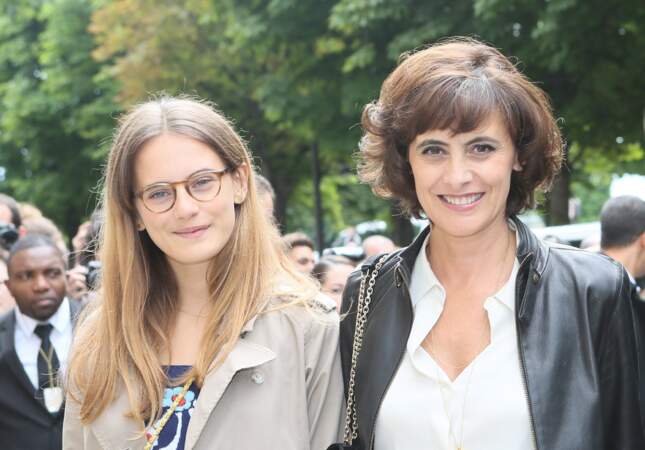 Inès de La Fressange et sa fille Violette d'Urso, le 8 juillet 2014
