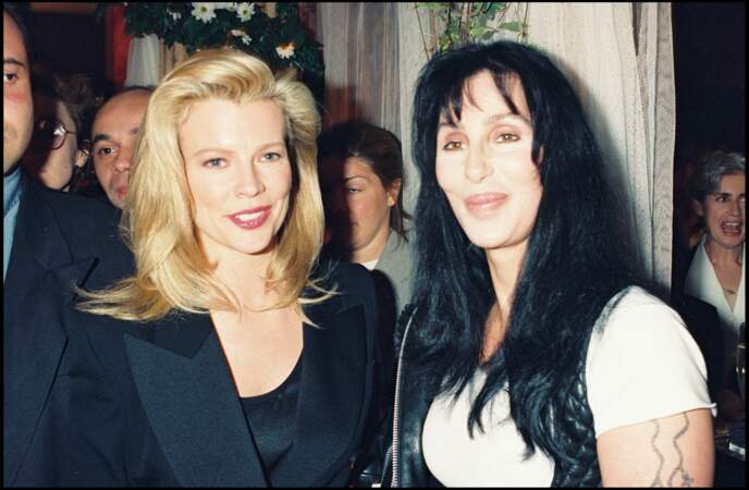 Kim Basinger et Cher au Pavillon Ledoyen, en 1994