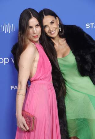 Demi Moore et sa fille Scout LaRue Willis à la soirée Fashion Trust US Awards à Los Angeles, le 21 mars 2023