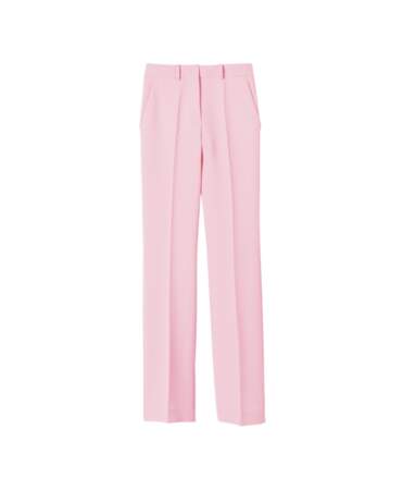 Pantalon de tailleur rose, Longchamp, 350€