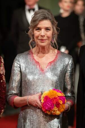 La princesse Caroline de Hanovre à la salle des étoiles à Monaco le 25 mars 2023. 