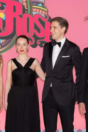 La Princesse Alexandra de Hanovre et son compagnon Ben Sylvester Strautmann au Bal de la Rose 2023 sur le thème "Bollywood" à la salle des étoiles à Monaco