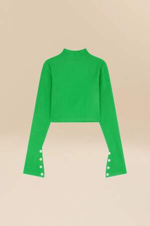 Top maille neon green - the spy uniform, Salut Beauté, 135€