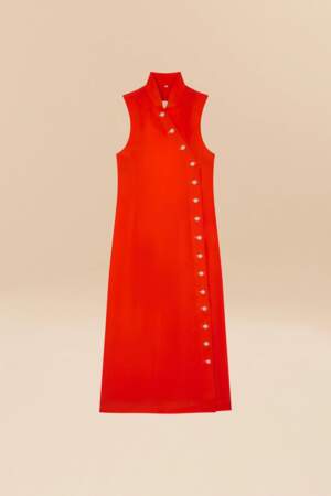 Robe longue spicy orange en soie - the spy uniform, Salut Beauté, 325€