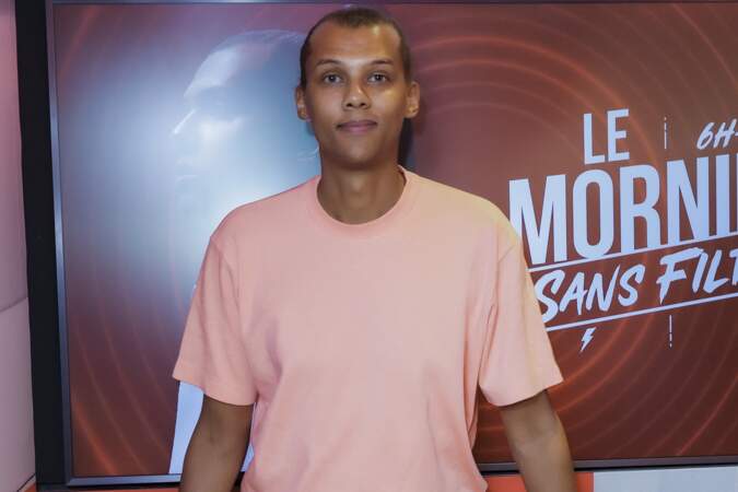 Le chanteur Stromae était l'invité de l'émission "Le Morning Sans Filtre" sur Virgin Radio à Paris, en septembre 2022.