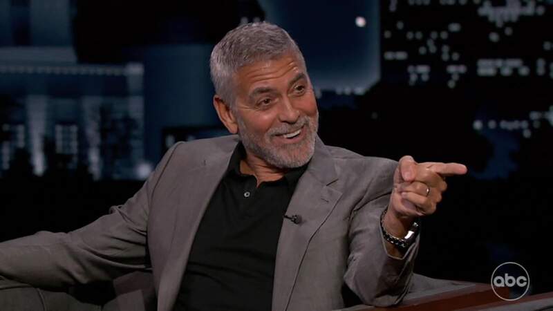 George Clooney invité de l'émission "Jimmy Kimmel Live" à Los Angeles, en octobre 2022.