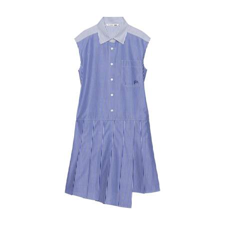 Robe chemise sans manches à rayures JW Anderson, Uniqlo, 59.90€