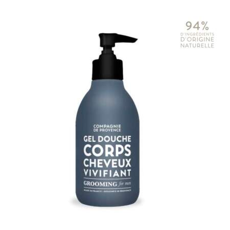 Gel Douche Corps et Cheveux Grooming For Men, Compagnie de Provence, 25€
