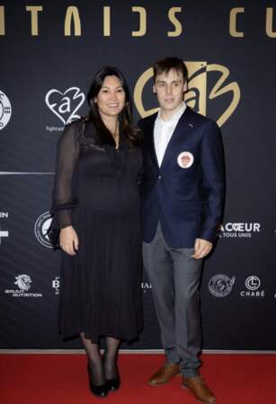 Marie Chevallier enceinte de son premier enfant, au photocall de la 3ème édition de la Fight Aids Cup à l'occasion du 45ème festival international du cirque de Monte-Carlo à l'hôtel Fairmont à Monaco le 23 janvier 2023.