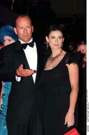Bruce Willis et Demi Moore au 50e Festival de Cannes, en 1997