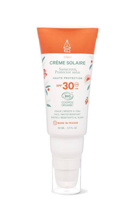 Crème Solaire visage, EQ, 21€ sur eq-love.com/fr