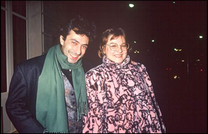 Philippe Berry et Josiane Balasko lors d'une sortie ensemble en 1990.
