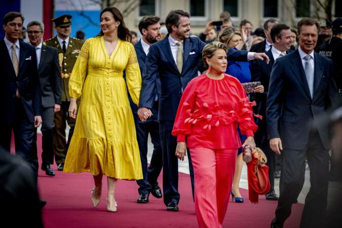 Mariage civil de la princesse Alexandra de Luxembourg et Nicolas Bagory à la mairie de Luxembourg
