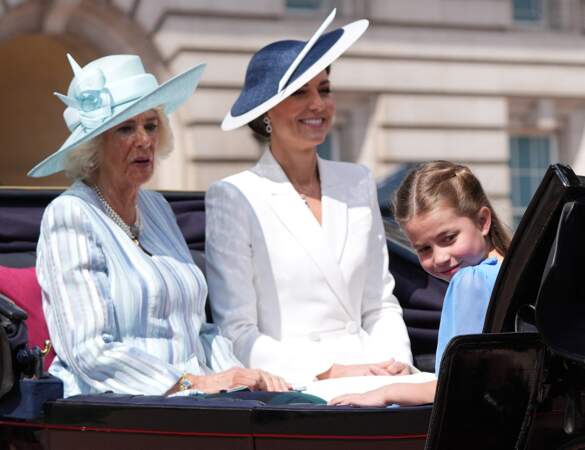 Camilla et sa petite-fille la princesse Charlotte