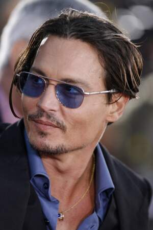 Johnny Depp et ses lunettes de soleil aux verres teintés 