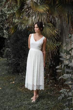 Robe de mariée civile, modèle "Anaïs", Elise Martimort, 3000€