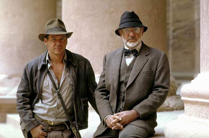 Harrison Ford dans la peau de son personnage à succès Indiana Jones en 1989