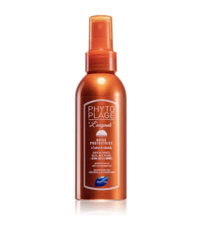 Huile protectrice solaire cheveux, PhytoPlage, 16,10€
