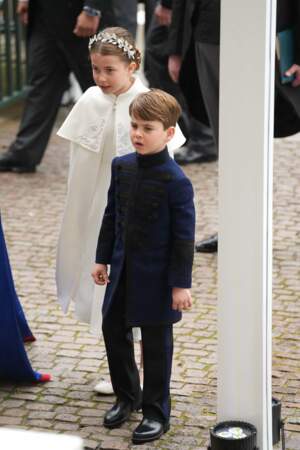 Le prince Louis très élégant pour assister au couronnement de Charles III, en l'abbaye de Westminster, à Londres, le samedi 6 mai 2023.