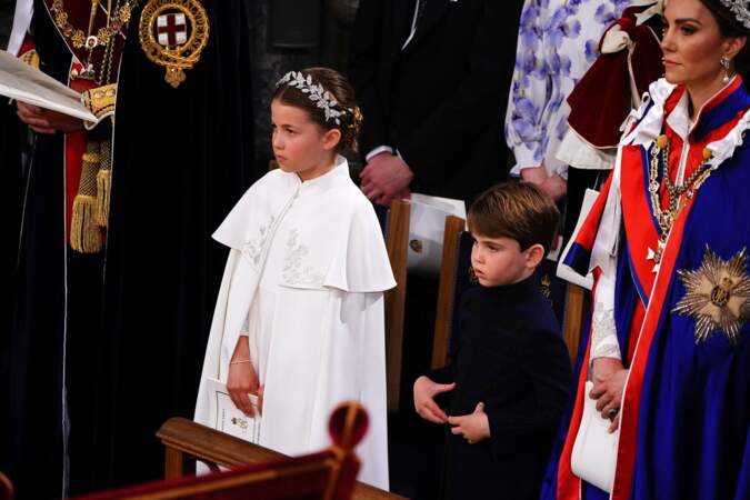 Le prince Louis a fait une apparition remarquée, lors du couronnement de Charles III, en l'abbaye de Westminster, à Londres, le samedi 6 mai 2023.